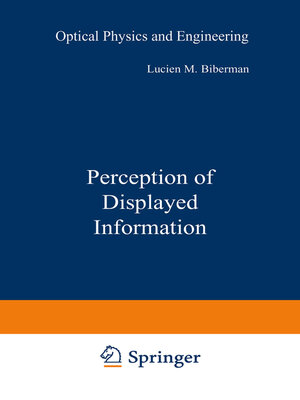 cover image of Perception of Displayed Information